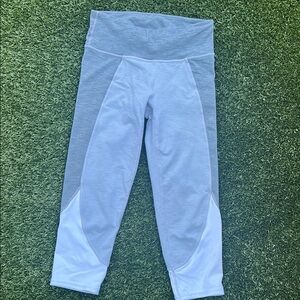 Athleta Gray and White Leggings